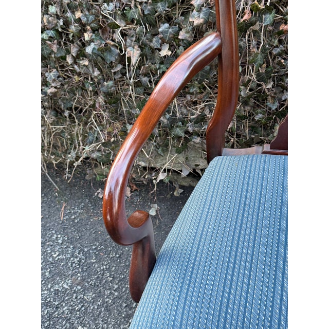 1990s Late 20th Century Solid Cherry Queen Anne Dining Chairs - Set of 6 For Sale - Image 5 of 12