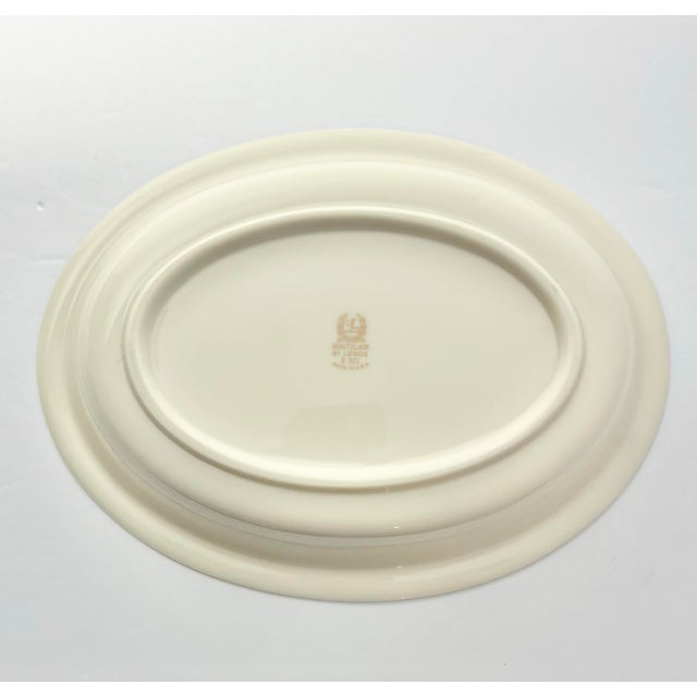 Beige 1980s Lenox “Montclair” Bone China Oval Serving Bowls - a Pair For Sale - Image 8 of 9