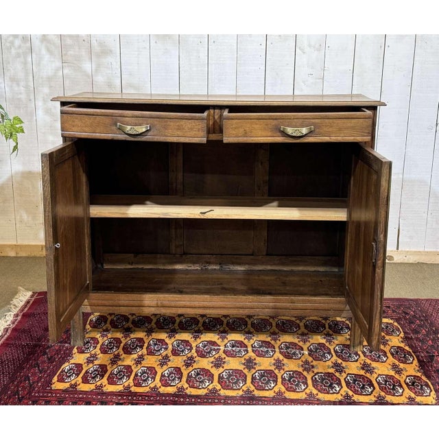 Wood Art Deco Rustic Sideboard in Chestnut, 1930s For Sale - Image 7 of 15