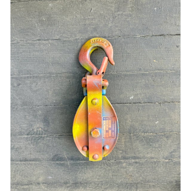 Cast Iron Pulley from Brewer Titchener... can hold up to 2400lbs! An industrial/nautical object. These are perfect on a...