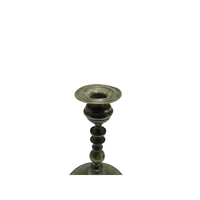 Eclectic Gilloched Candlestick, 1900s For Sale - Image 3 of 13