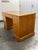Wood National Mt. Airy Campaign Oak Desk, Vintage For Sale - Image 7 of 12