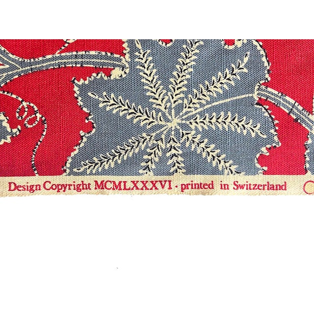 "Les Oiseaux Enchantes" by China Seas/ Quadrille Fabrics Remnant, 3.89 Yards For Sale - Image 13 of 13