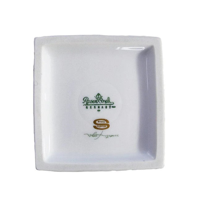 Rosenthal Modernist Square White Bisque Vase by Martin Freyer For Sale - Image 4 of 5