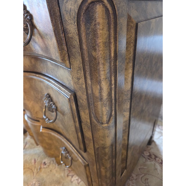 French Country Country French Chest of Drawers With Antique Gold Gilt Finish For Sale - Image 3 of 16