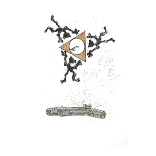 Max Ernst Original Lithograph 1970 Crazy and Five O’clock Tea-2 For Sale