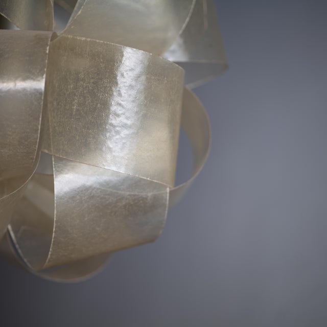 Fiberglass Pendant Light by E. Botta, 1970 For Sale - Image 3 of 10