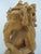 Seated Lord Ganesha Holding Fruit Carved Wood Hindu Deity God Statue on Pedestal For Sale - Image 10 of 13