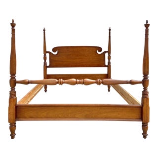 Vintage Full Size Four Poster Bed For Sale