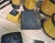 Art Deco Desk Set in Yellow and Black Crackled Ceramic, 1930s, Set of 7 For Sale - Image 4 of 9