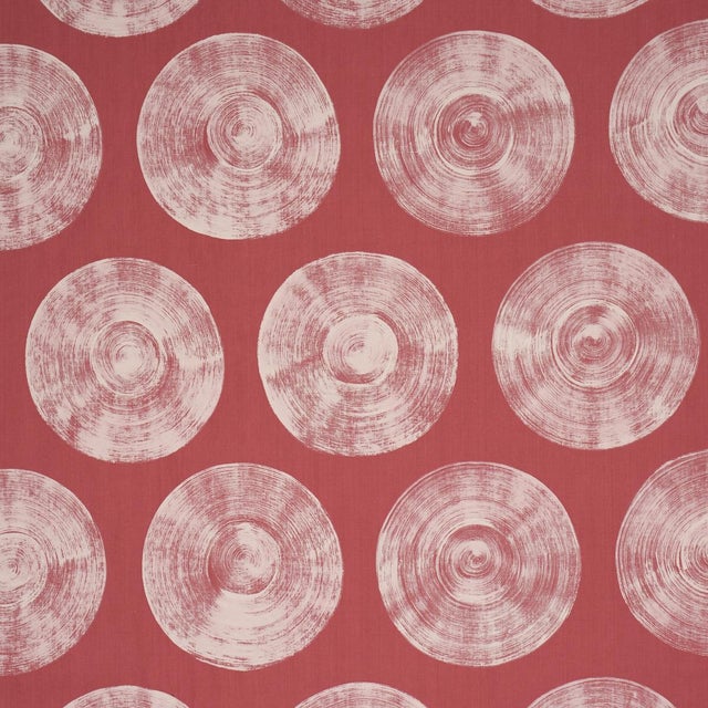Created to commemorate the 250th anniversary of the United States, Painted Circles is an artisanal fabric featuring a...