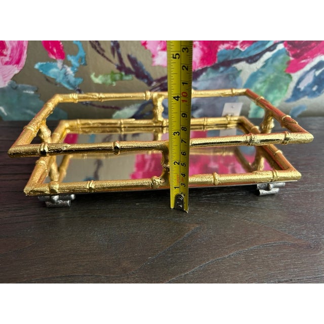 Gold Bamboo Napkin / Towel Tray For Sale In Phoenix - Image 6 of 7