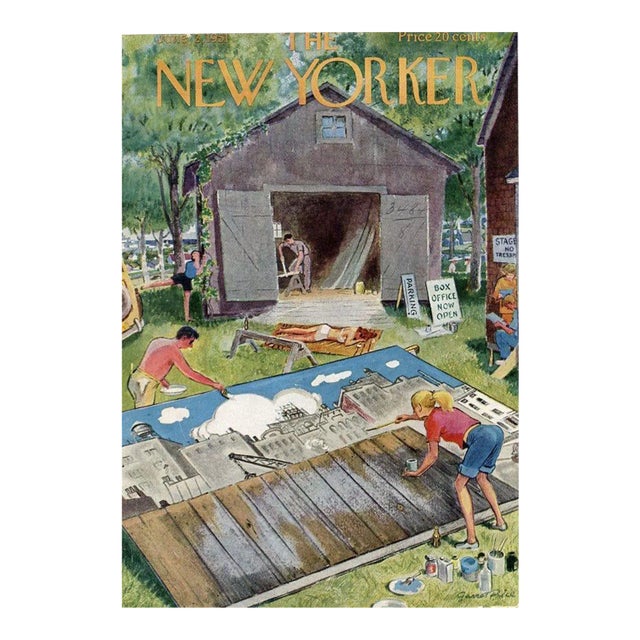 1951, New Yorker Magazine Cover, June 2 (Garrett Price), Original Vintage Cover, Theater, Summer Stock For Sale