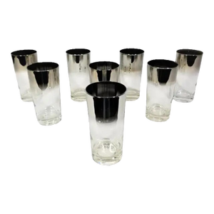 Dorothy Thorpe Mid Century 1960s Glassware Barware Set of 8