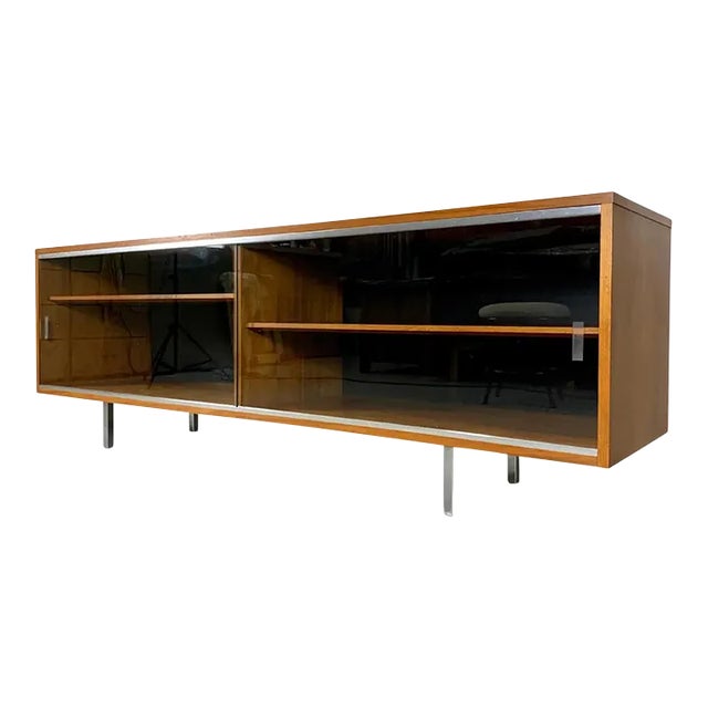George Nelson for Herman Miller Low Walnut Credenza For Sale