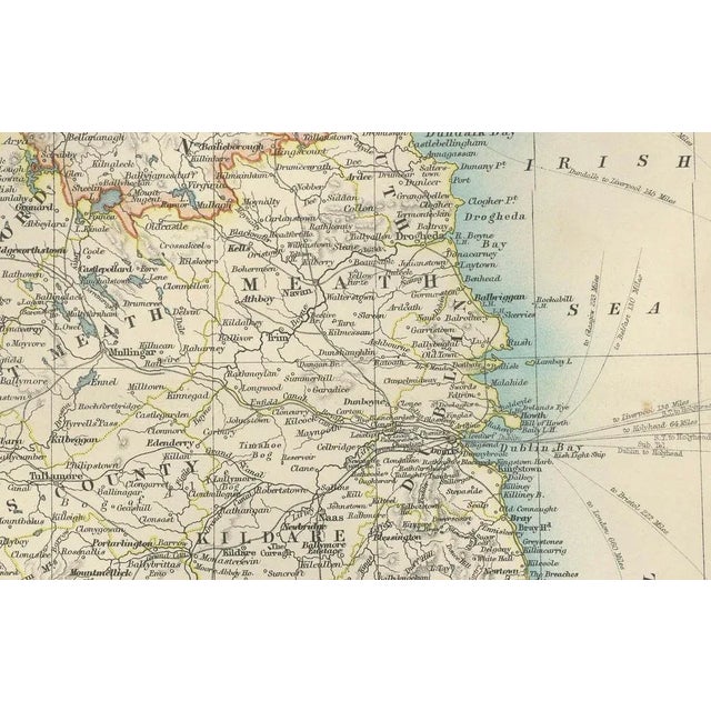 Antique Map of Ireland, 1903 For Sale - Image 3 of 10