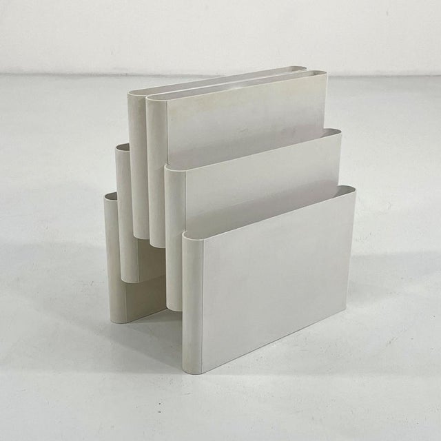 Plastic White Magazine Rack by Giotto Stoppino for Kartell, 1970s For Sale - Image 7 of 7
