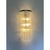 Luxury and scenographic wall sconces made in murano glass. three levels of murano glass “tronchi “ with a chromed belt ....