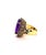 Bochic "Capri" Vintage Amethyst & Diamond Ring Set In 18K Gold & Silver For Sale - Image 4 of 18