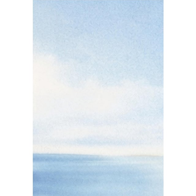Soft Blue Ocean Horizon, Minimalist Coastal Seascape Art Print, 24″ × 36″ For Sale In Buffalo - Image 6 of 9