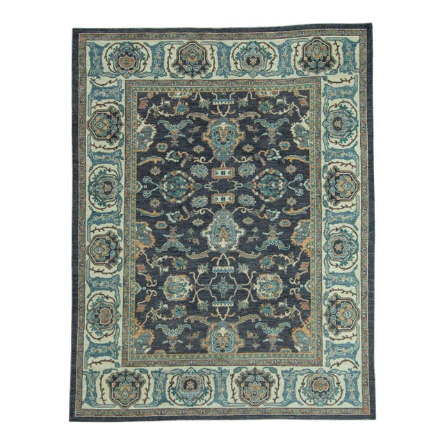 Turkish Oushak Antique Look Rug 8'4" x 10'9" #20060 For Sale