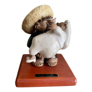Rodo Padilla Mexican Artist Wedding Couple Sculpture For Sale