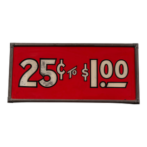 Vintage Rog Retail Pricing Display Sign