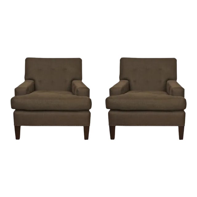 Pair of Custom De Angelis Ltd With De Le Cuona Inc Upholstery For Sale