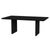 Wood Halmstad 74 in. W Rectangular Wood Panel Dining Table, Black For Sale - Image 7 of 7
