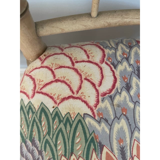Pair of Vintage Faux Bamboo Side Chairs For Sale - Image 10 of 12