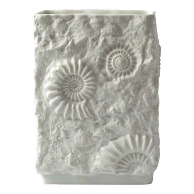 Vintage Ammonite Porcelain Vase from Ak Kaiser, 1970s For Sale