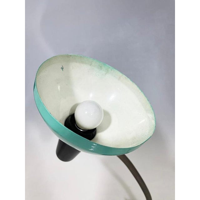 Metal Dutch Table Lamp attributed to Busquet for Hala, 1960s For Sale - Image 7 of 9