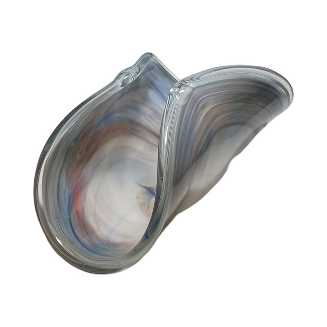 Mid-Century Modern Late 20th Century Murano Freeform Vase For Sale - Image 3 of 7
