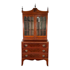 Antique Federal Secretary Desk With Bookcase