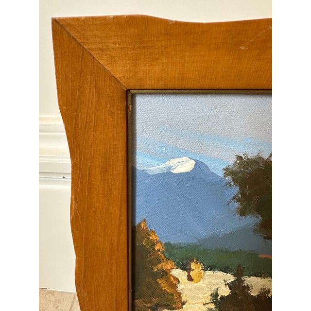 Vintage Framed Plein Air California Landscape Oil Painting For Sale - Image 10 of 13