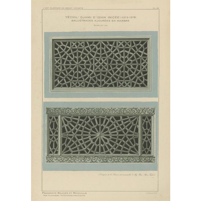 Alexandre M. Raymond, Yeşil Mosque, İznik, 1924, Paper For Sale - Image 3 of 9