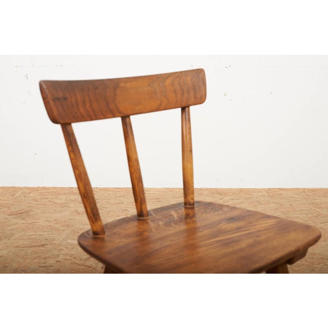 Vintage Chair in Oak by Jacob Müller for Wohnhilfe, 1940s For Sale - Image 11 of 18