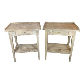 Pair of Gustavian Style Side Tables / Night Stands For Sale