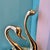 1970s Large Pair of Vintage Brass Swans For Sale In New York - Image 6 of 8