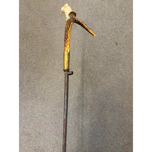 Spanish Rare 19th Century Accountant's Cane With Spanish Guard, Circa 1870 For Sale - Image 3 of 12
