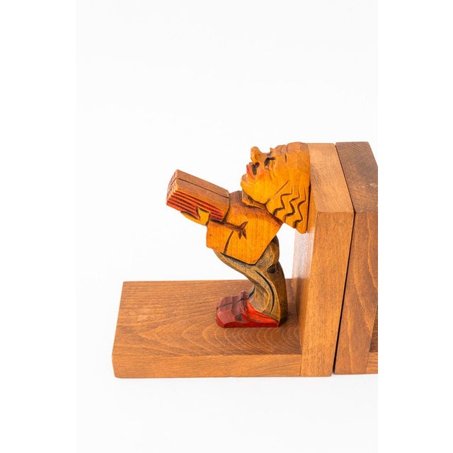 Art Deco Carved Bookends, 1920s, Set of 2 For Sale - Image 9 of 13
