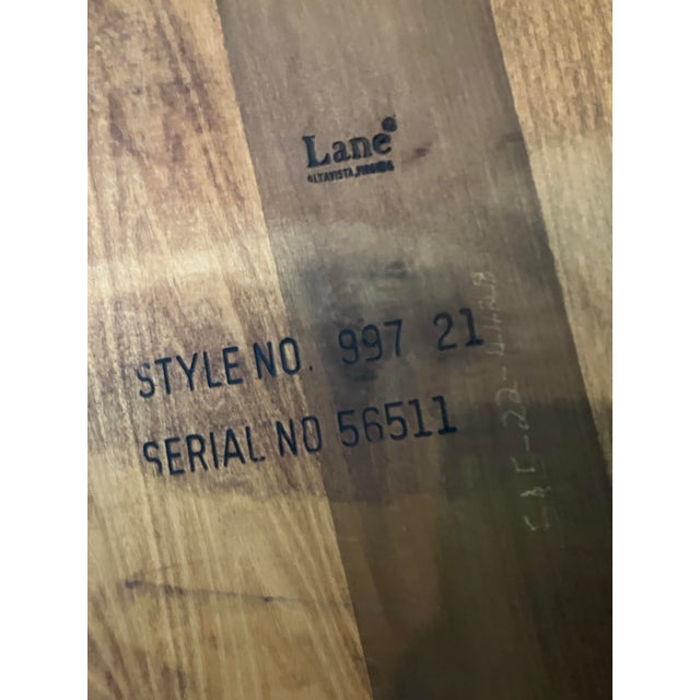 Lane Furniture Vintage Lane Rhythm Wedge Table For Sale - Image 4 of 6