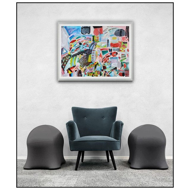 Message us to inquire about custom framing options! (Included for free with every purchase) The artwork here, "Abstract...