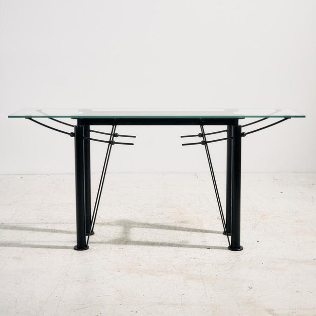 Washington Glass Console Table by Jean-Michel Wilmotte, 1980s For Sale - Image 14 of 14