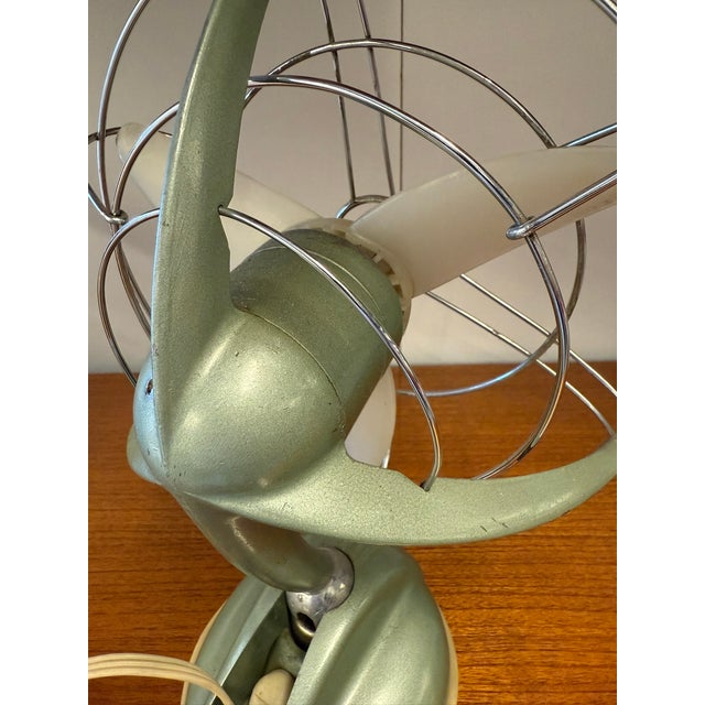 Beige Italian Table Fan by Leonardo Marelli, 1950s For Sale - Image 8 of 13