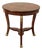 Baker Furniture Empire Style Round Top Mahogany Center Table For Sale