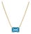 Swiss Blue Topaz Beautiful Necklace - Stacking Gemstone Dainty Necklace For Sale