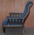 Victorian Hardwood Blue Armchair For Sale - Image 10 of 11