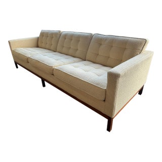 Florence Knoll for Knoll International Walnut Framed Sofa C1960s For Sale