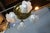 Antique Victorian Brass Ruffled Glass 4 Light Parlor Pendant Light Chandelier For Sale - Image 11 of 13